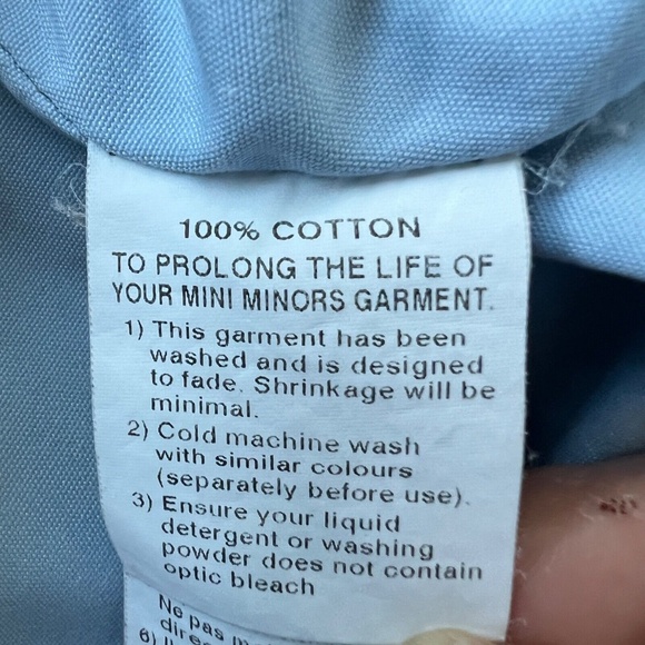 MINI MINORS Girls Dress Denim Top Floral Skirt Size 4 Long Sleeve Pockets Blue - Picture 6 of 6